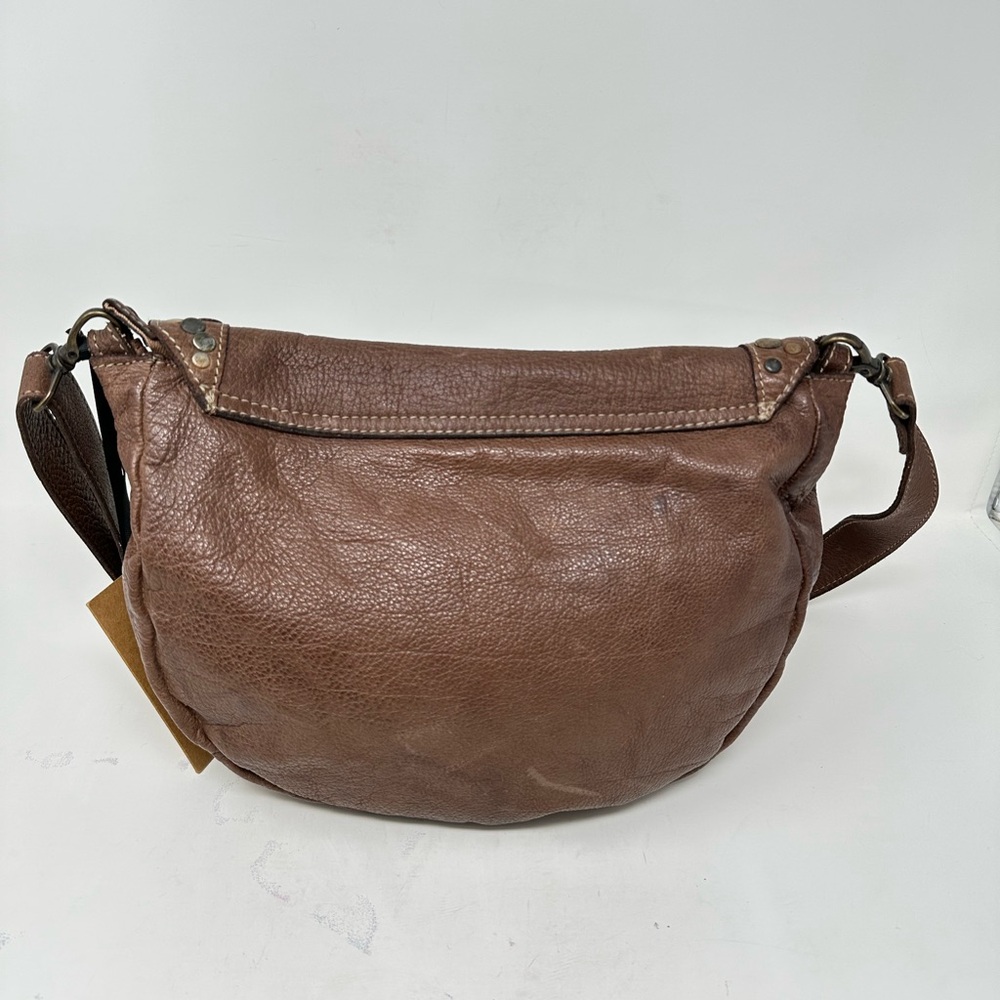 Wilsons Vintage Genuine Leather Medium Brown Satchel Purse - Picture 2 of 15